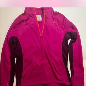 Champion Pink and Purple Quarter-Zip Pullover